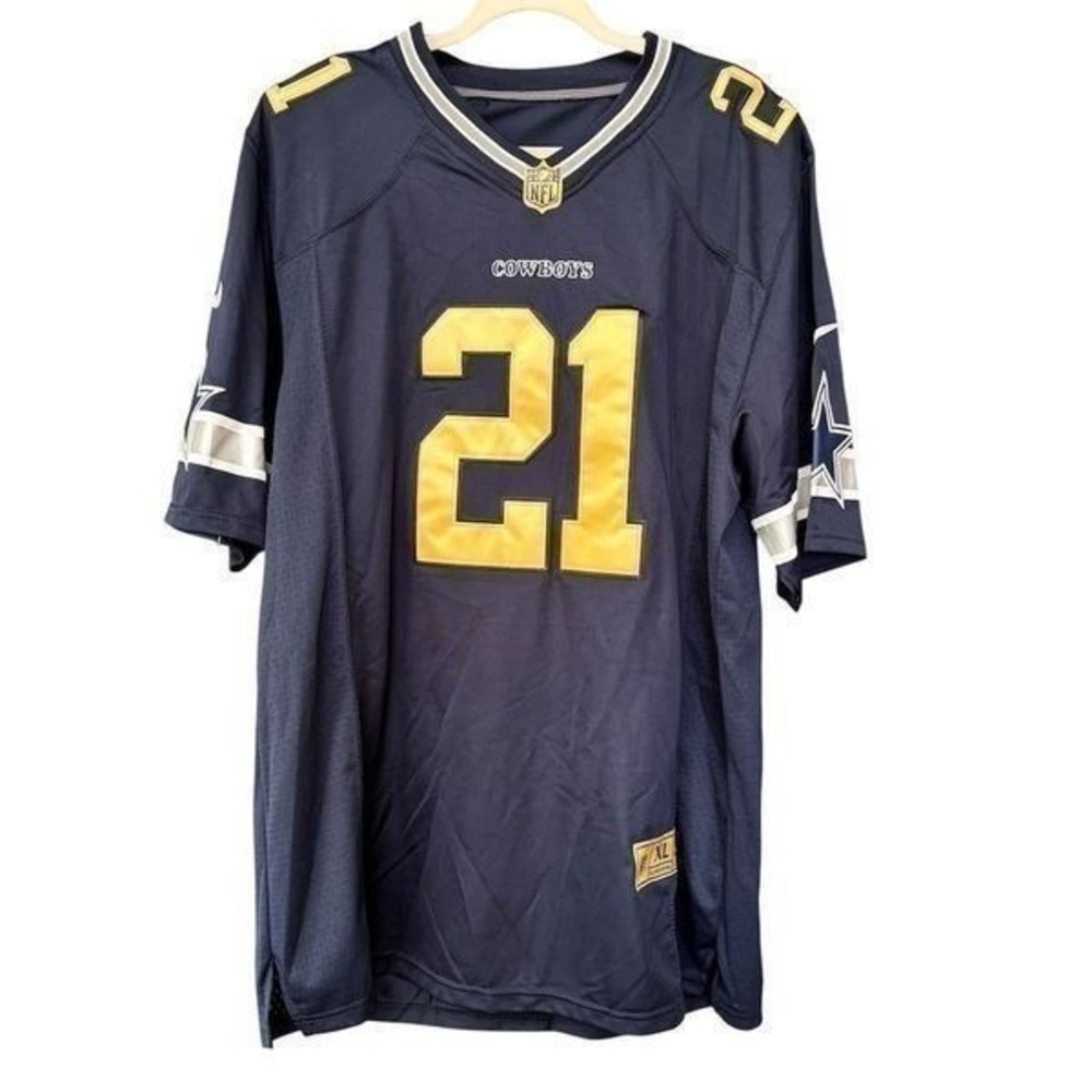 Dallas Cowboys #21 Elliott Super Bowl Jersey Nike XL Blue Unisex‎